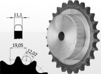 Roata de lant 12B-1 Z=09 calit