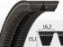 Curea 2-XPB 1800 Lw, Optibelt KBX