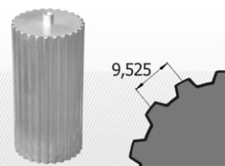 Bara dintata L, Z=13, L=160mm, otel