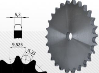 Roata disc pentru lant 06B-1 Z=09