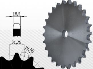 Roata disc pentru lant 20B-1 Z=10