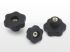Buton stea cu sase colturi filetat F177-30 M08 Buton stea cu sase colturi filetat F177-30 M08