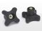 Buton stea in forma de cruce filetat F188-32 M06 Buton stea in forma de cruce filetat F188-32 M06