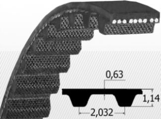 Curea MXL 100/ MXL 800 ( Z=100 ) 025 (6.350 mm)