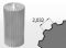 Bara dintata MXL, Z=18, L=75 mm, aluminiu