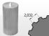 Bara dintata MXL, Z=30, L=140 mm, aluminiu