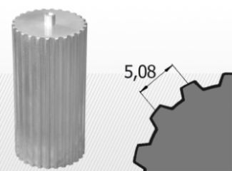 Bara dintata XL Z=18, L=140mm aluminiu