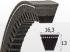 Curea XPB 1450 Lw - 5VX 575, Optibelt Truck Power
